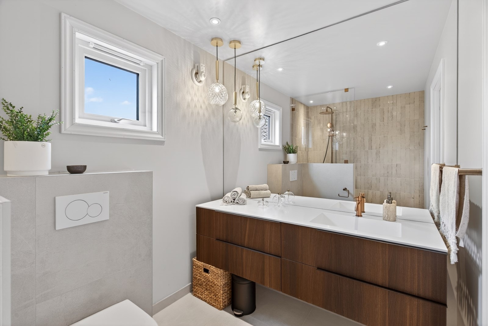 Badet i hovedetasjen ble oppgradert i 2024. Galleribilde