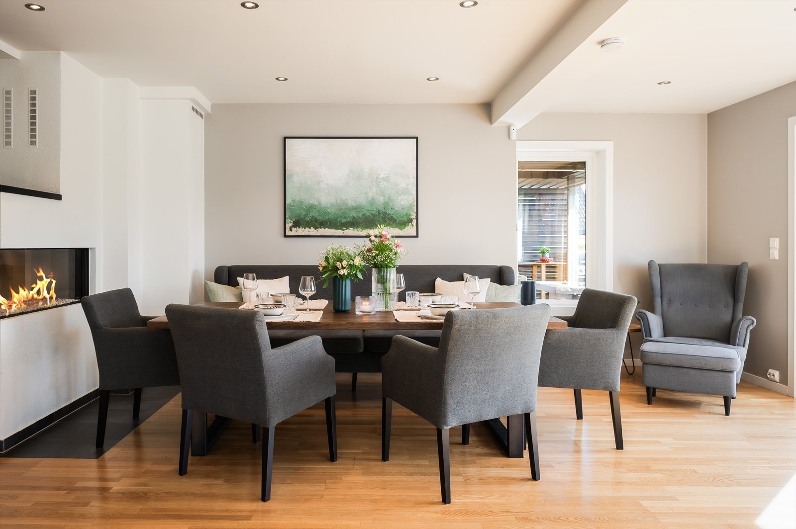 En lun og hyggelig plass å samle familie og venner. Galleribilde