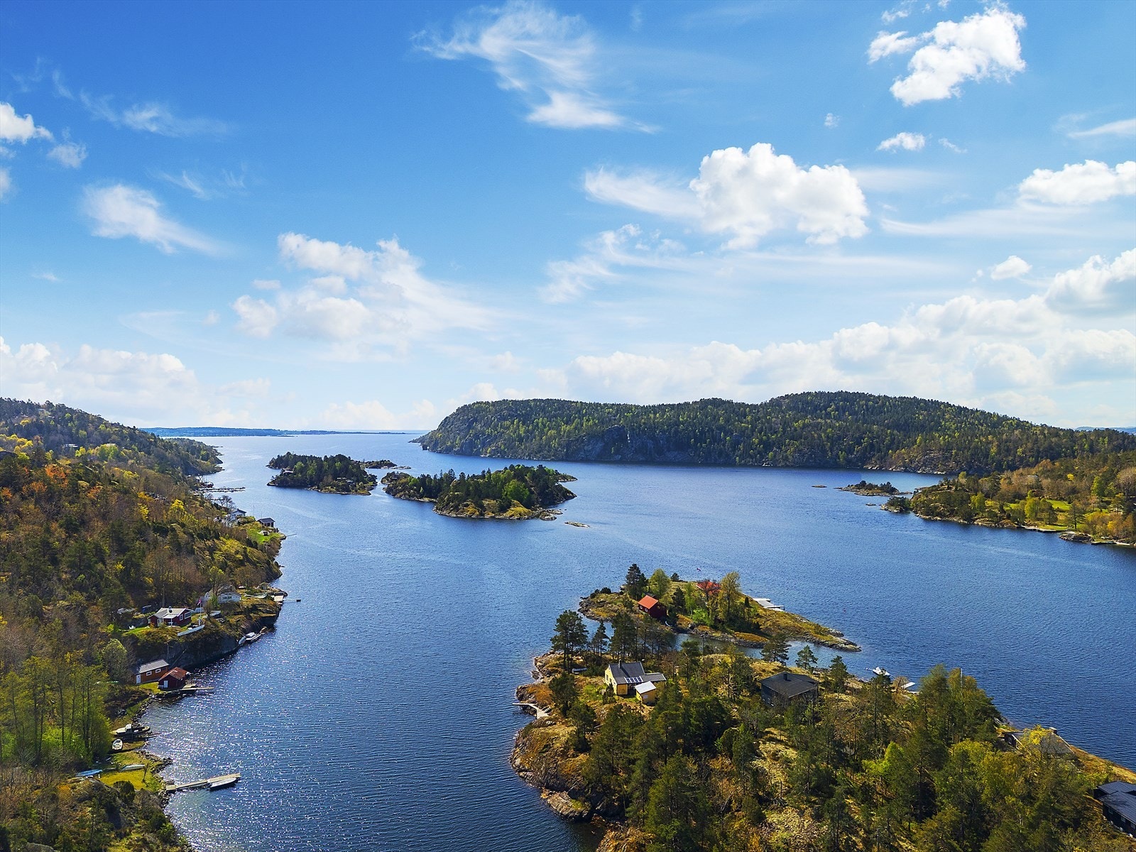 Dronebilde av nærområde Galleribilde
