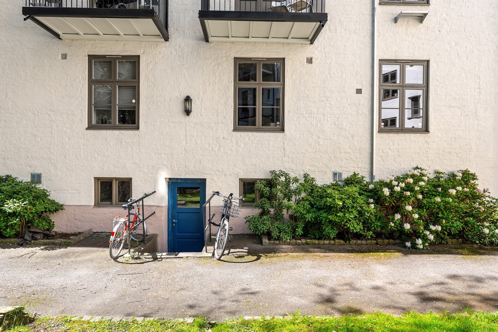 Det er også muligheter for sykkelparkering i bakgården. Galleribilde