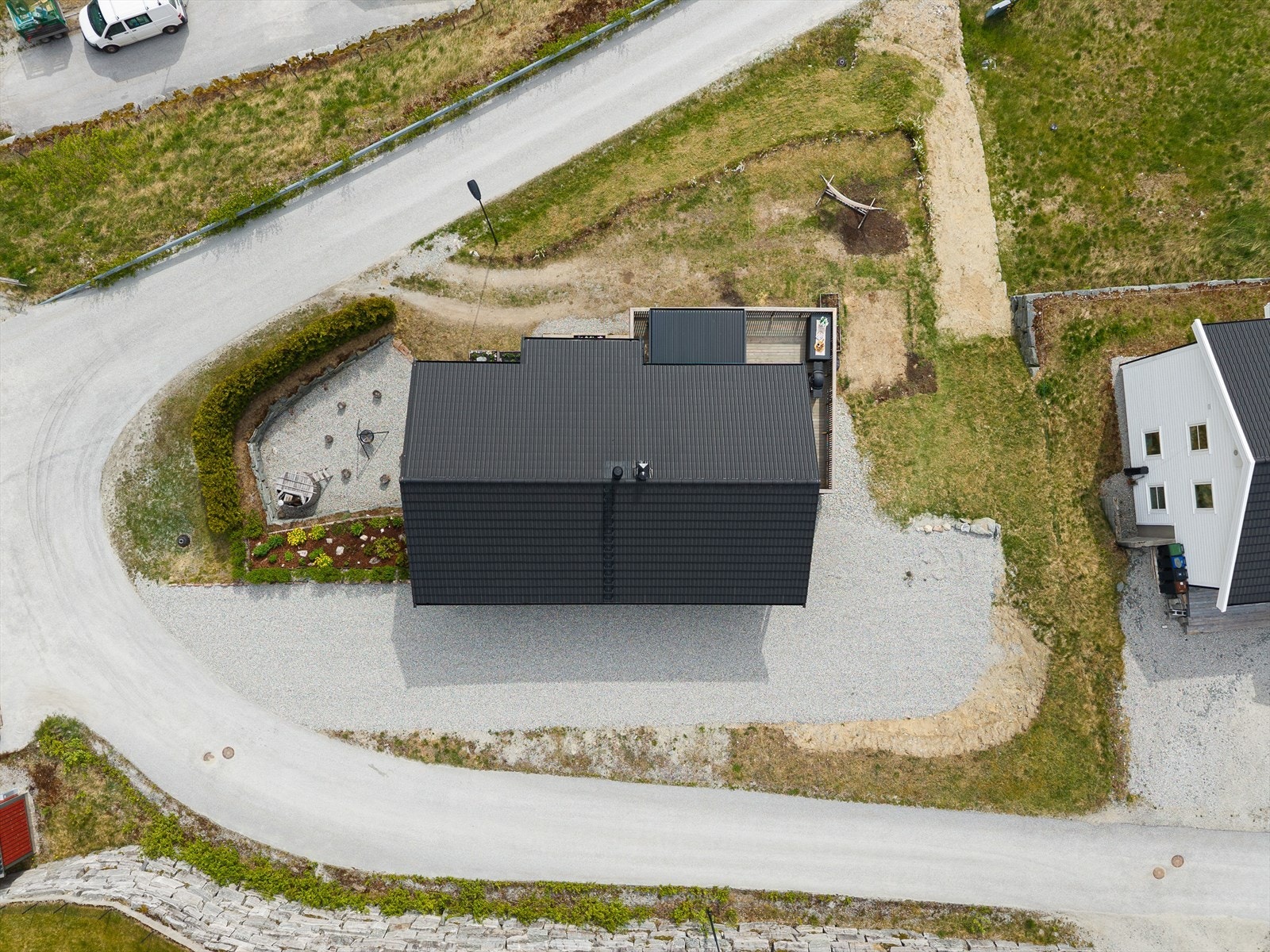 Overstiktsbilete over tomta Galleribilde