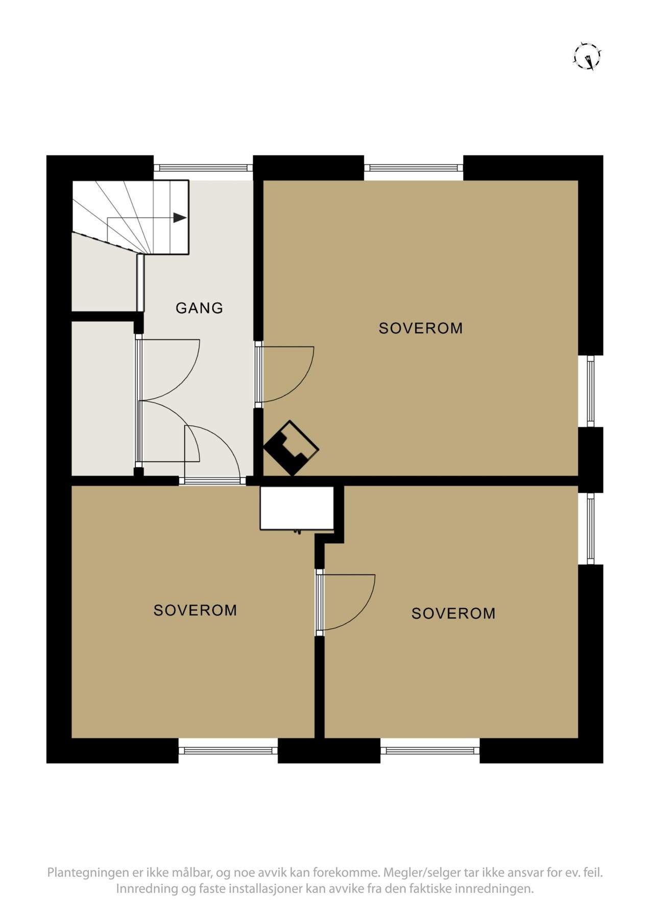 Plantegning av 2. etasje Galleribilde