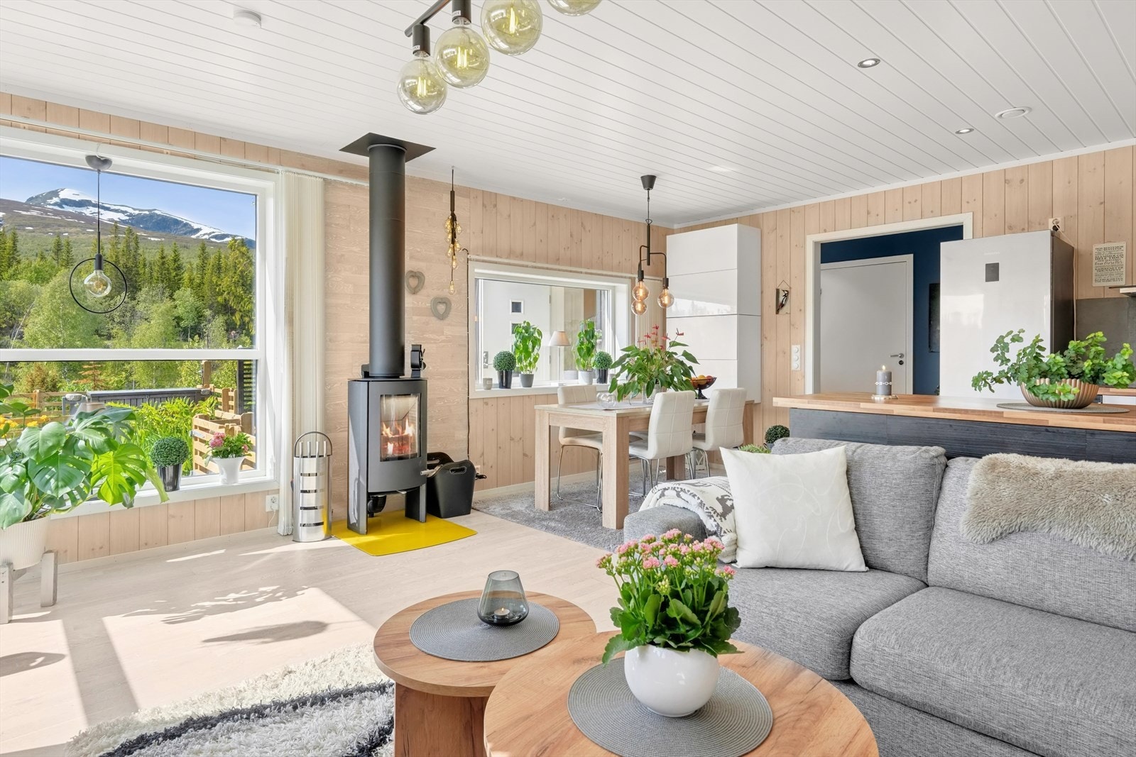 Den gode utformingen gir deg mulighet til å innrede oppholdsrommet etter eget ønske. Galleribilde