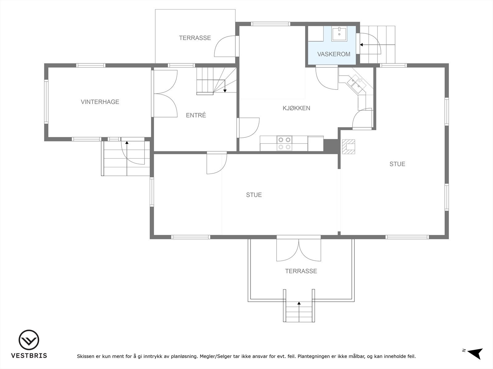 Plantegning hovedplan Galleribilde