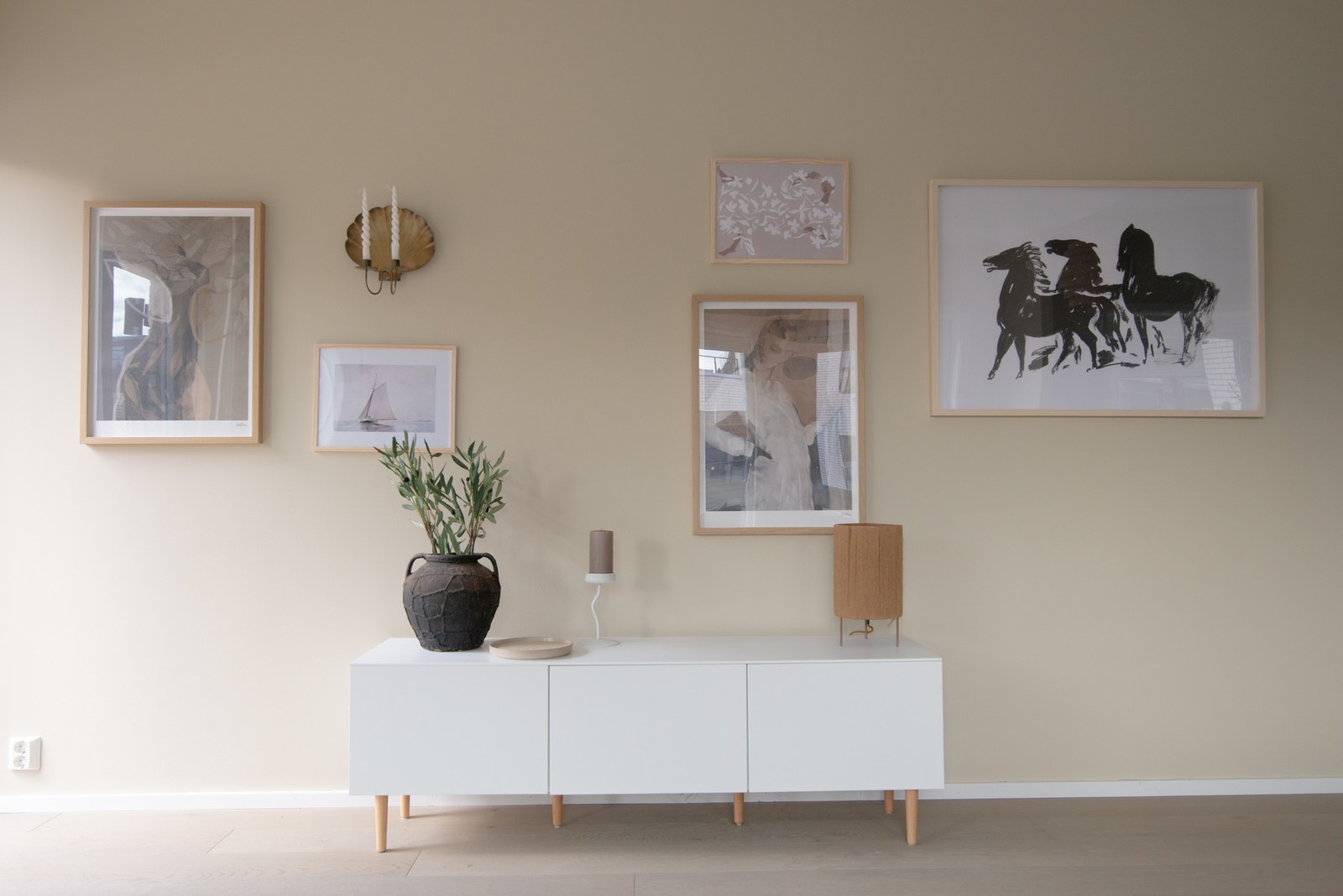Overflatene er nymalte. Galleribilde