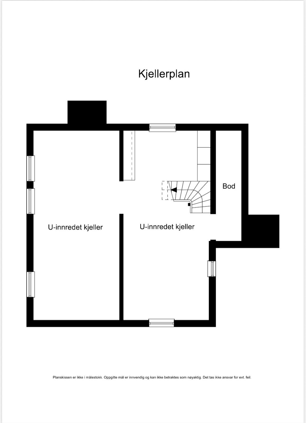 Planløsning- kjeller Galleribilde