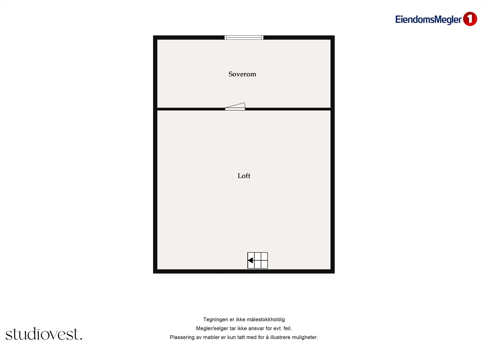 Illustrasjon av loftsetasjen. Galleribilde