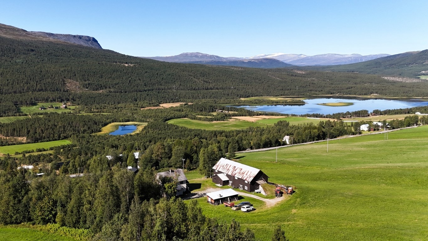 Eiendomsmegler 1 v/ Anders Øium presenterer landbrukseiendommen Søre Meringsdalen! (Foto: Anne M. Steine / FoTobben AS) Galleribilde