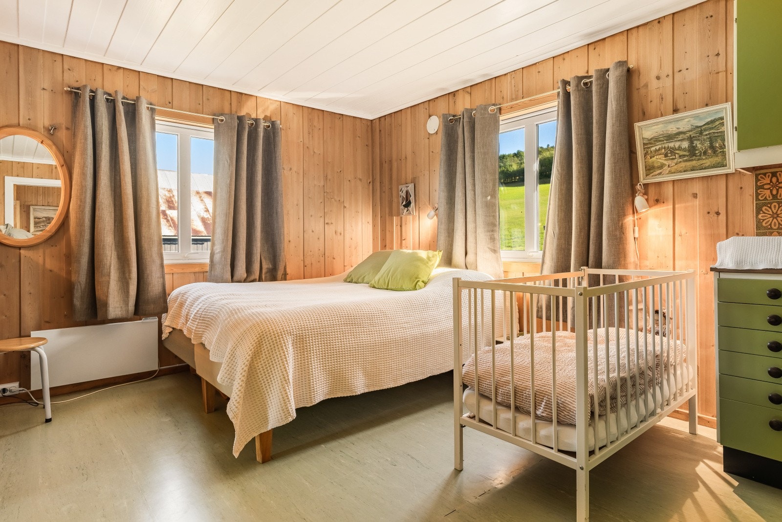 Panelte overflater gir et lunt uttrykk. Galleribilde