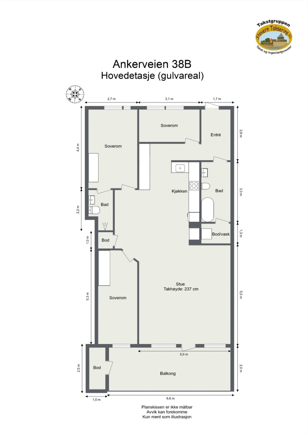 Alternativ planløsning. Galleribilde