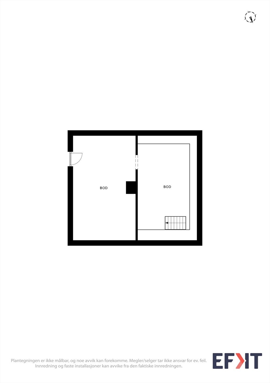 Kjelleren har et gulvareal på 38 m² og gir gode lagringsmuligheter. Ny trykktank og filter ble installert her i 2024. Galleribilde