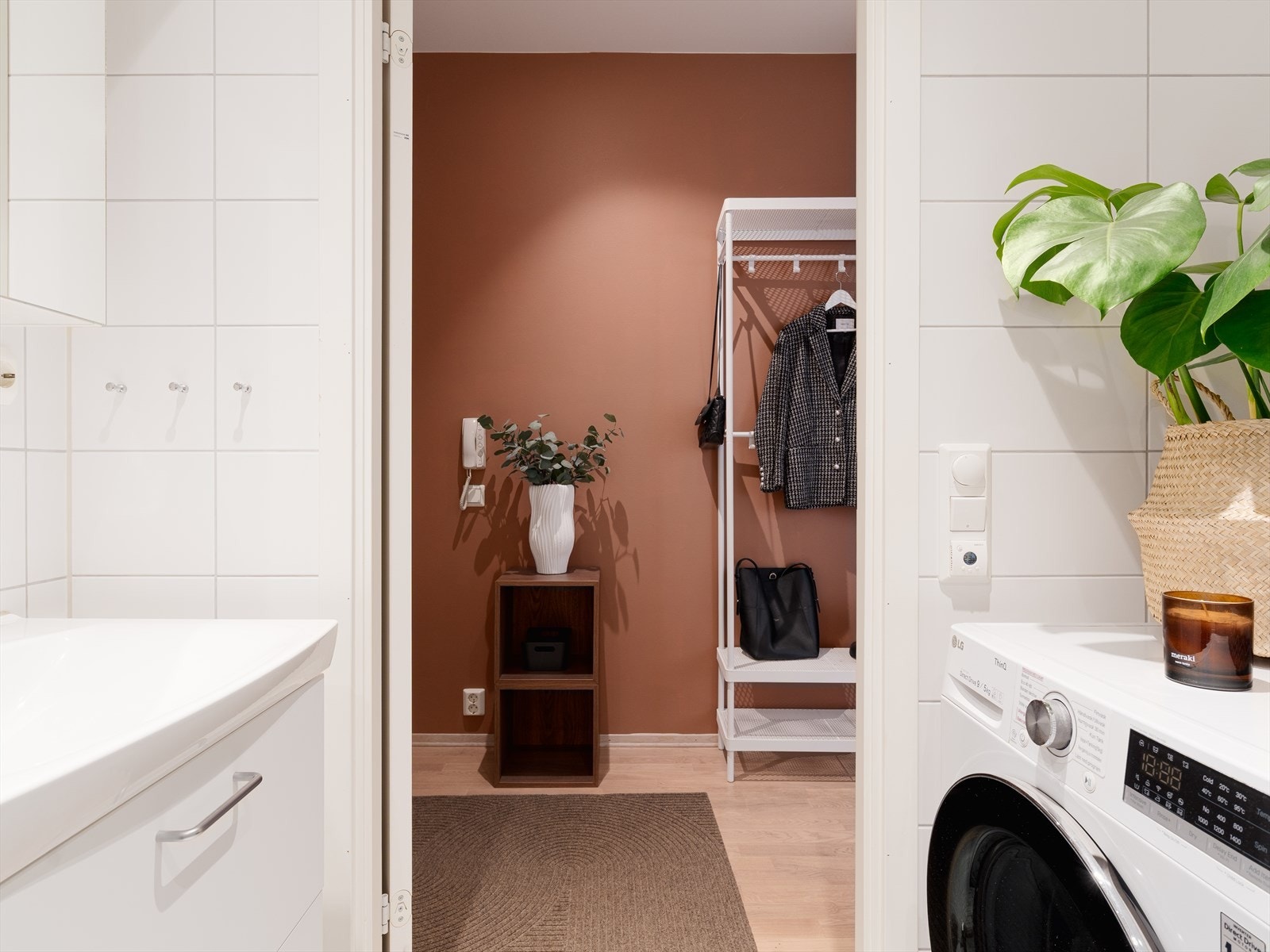 Det er også opplegg for vaskemaskin. Galleribilde