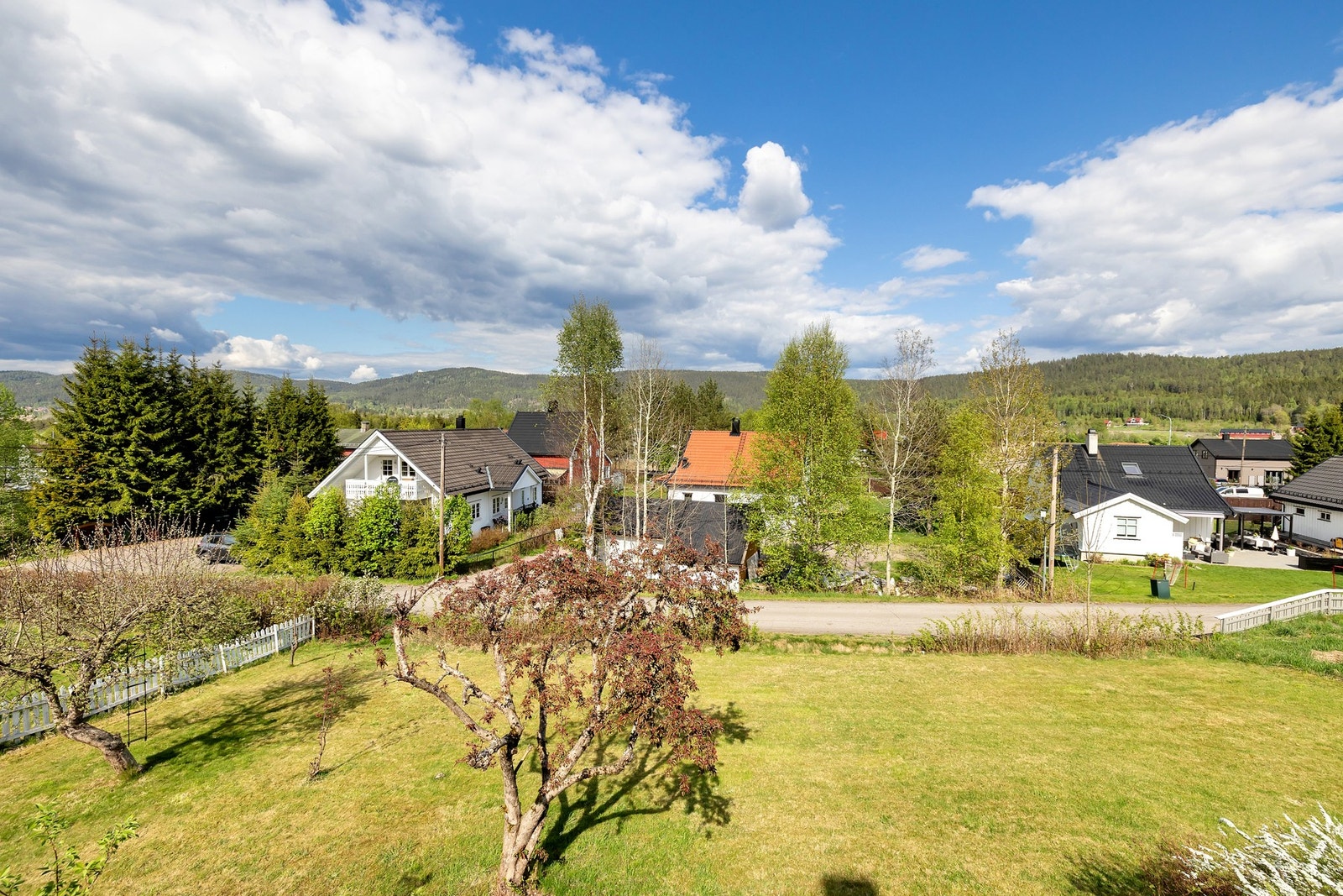 Frodig hage med masse boltreplass Galleribilde