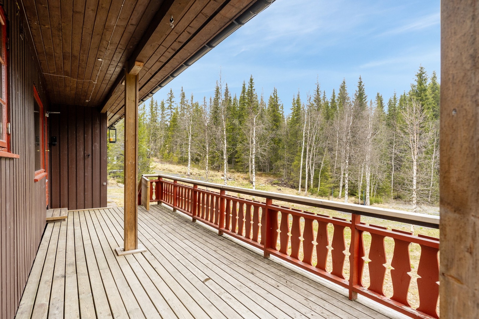 Deler av terrasse med overbygg Galleribilde