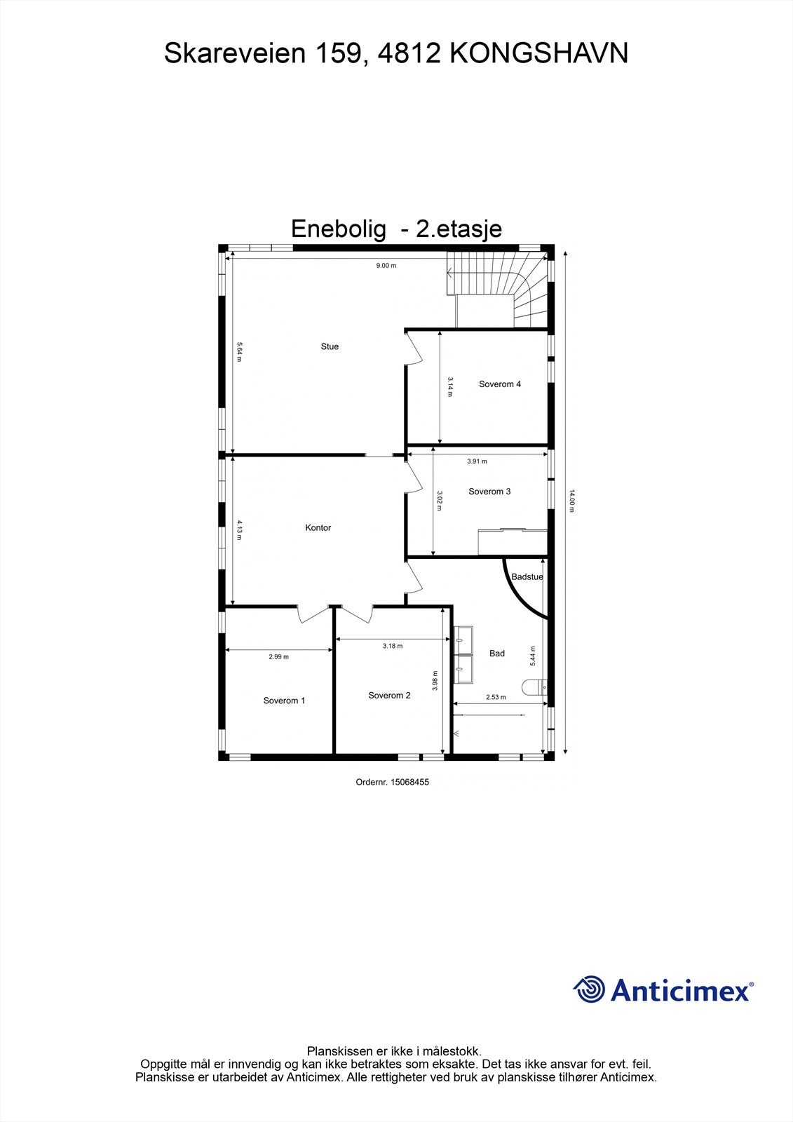 Plantegning 2. etg. Galleribilde