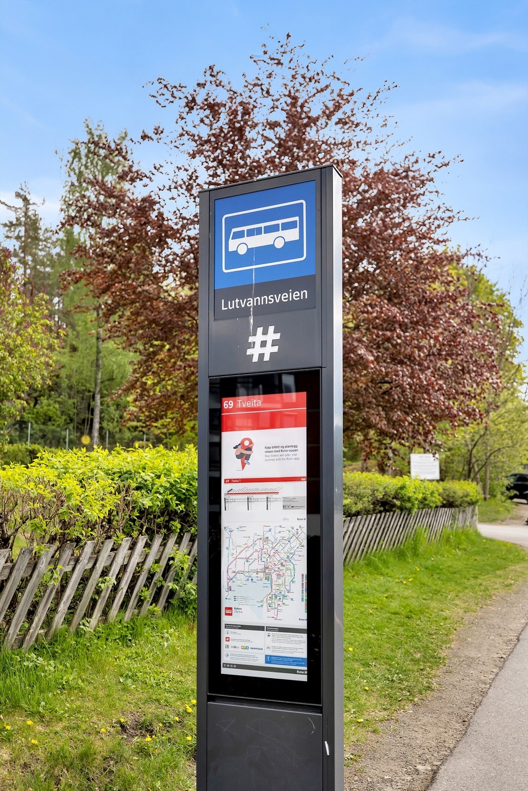 2 minutter gange til nærmeste busstopp. Galleribilde