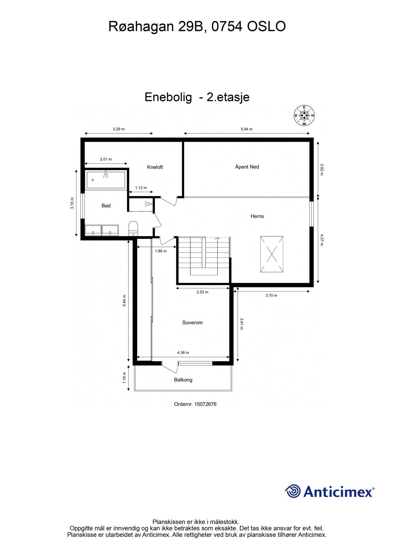 Plantegning 2.etg Galleribilde