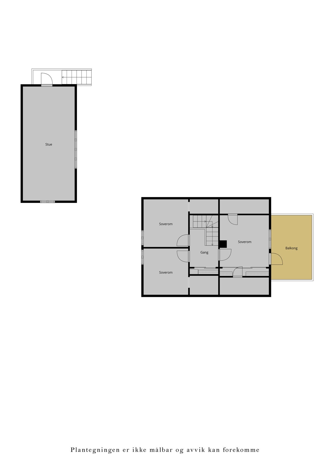 Veiledende plantegning loftetasje. Galleribilde