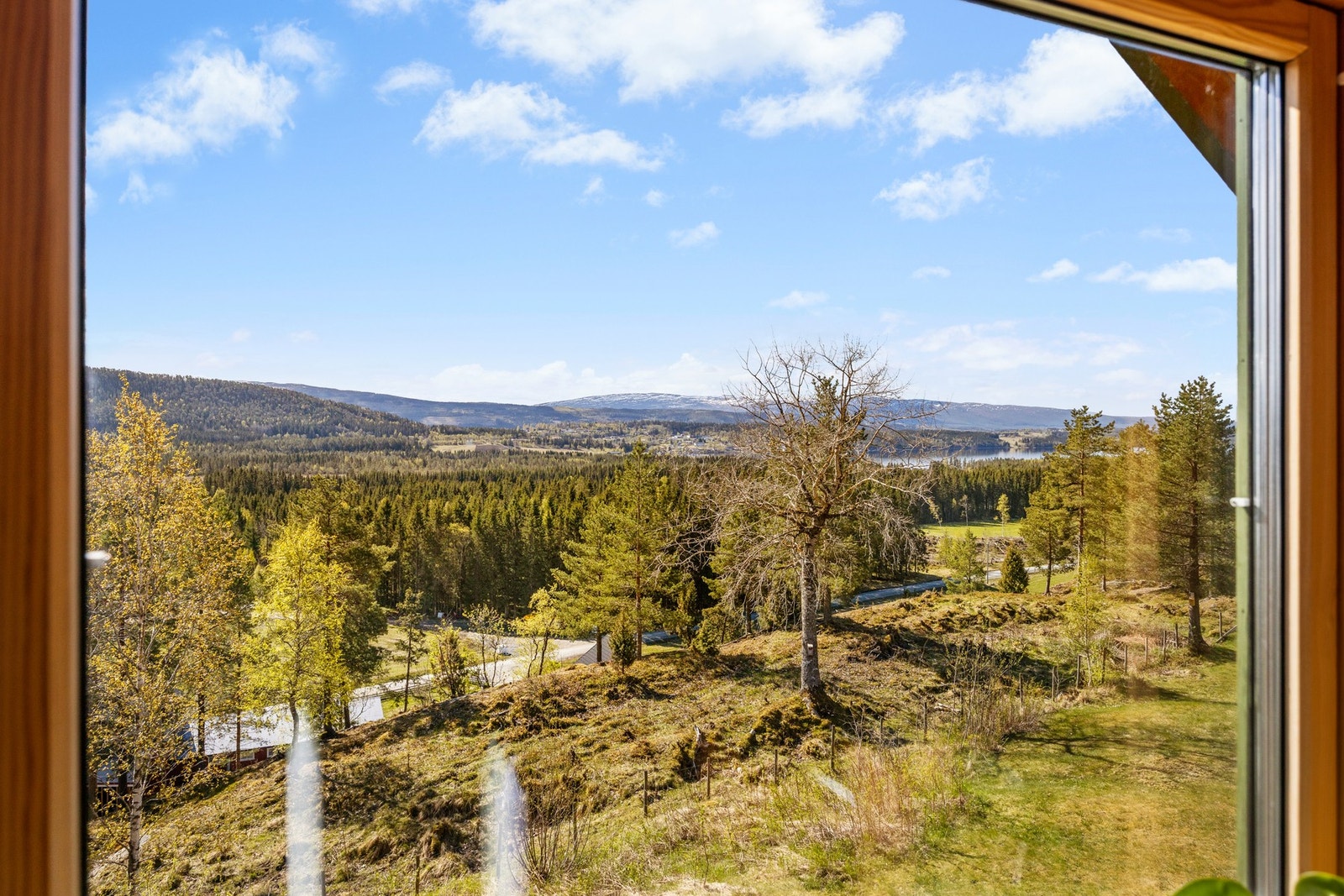 Utsikt fra loftstue. Galleribilde