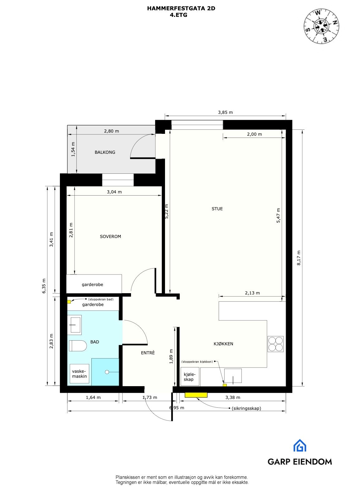 Plantegning 4.etasje Galleribilde