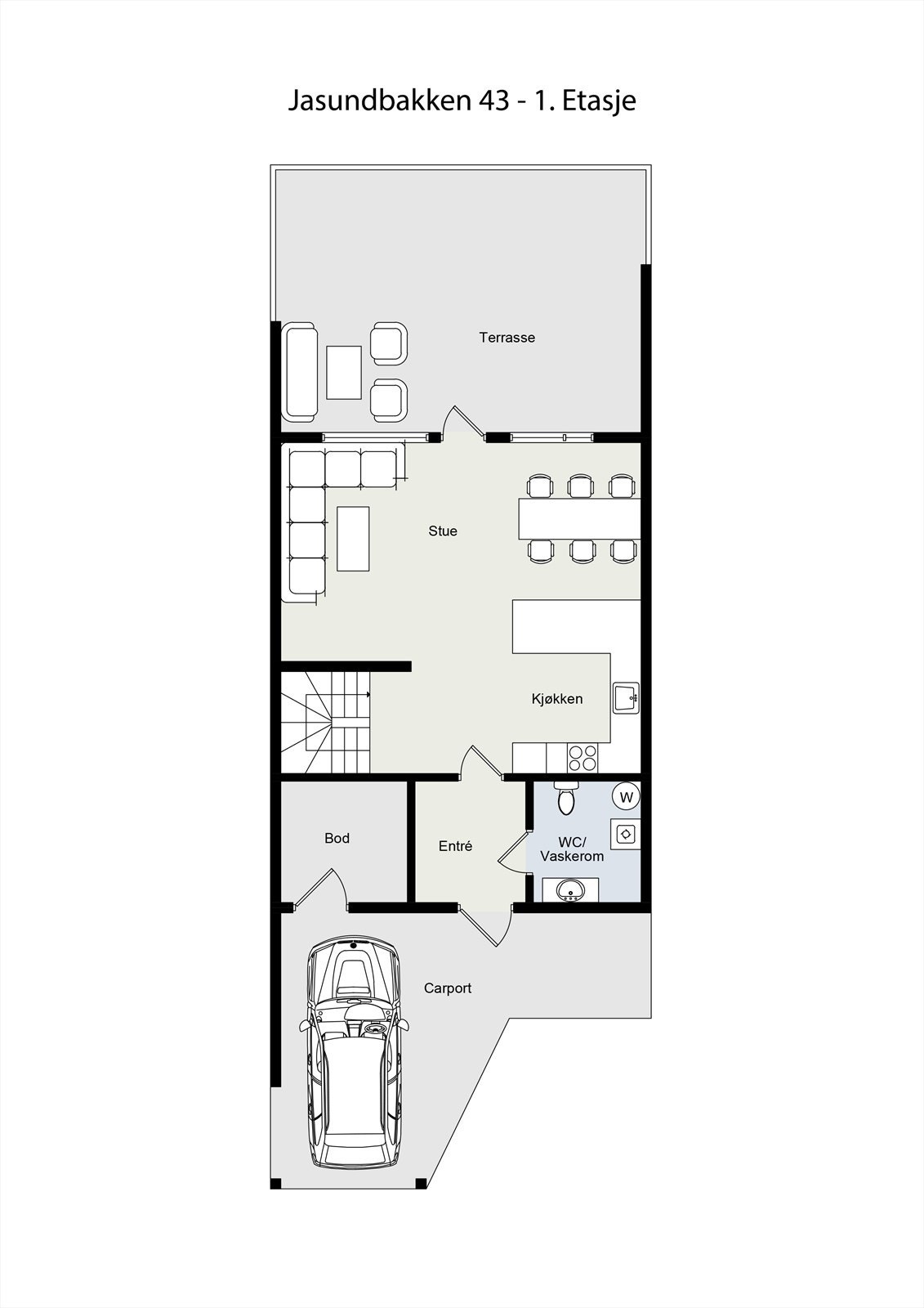 Planskisse 1. etasje Galleribilde