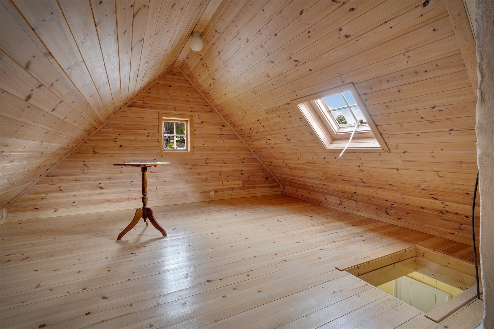 Loftet ble innredet under renovering i 1995/1996. Galleribilde