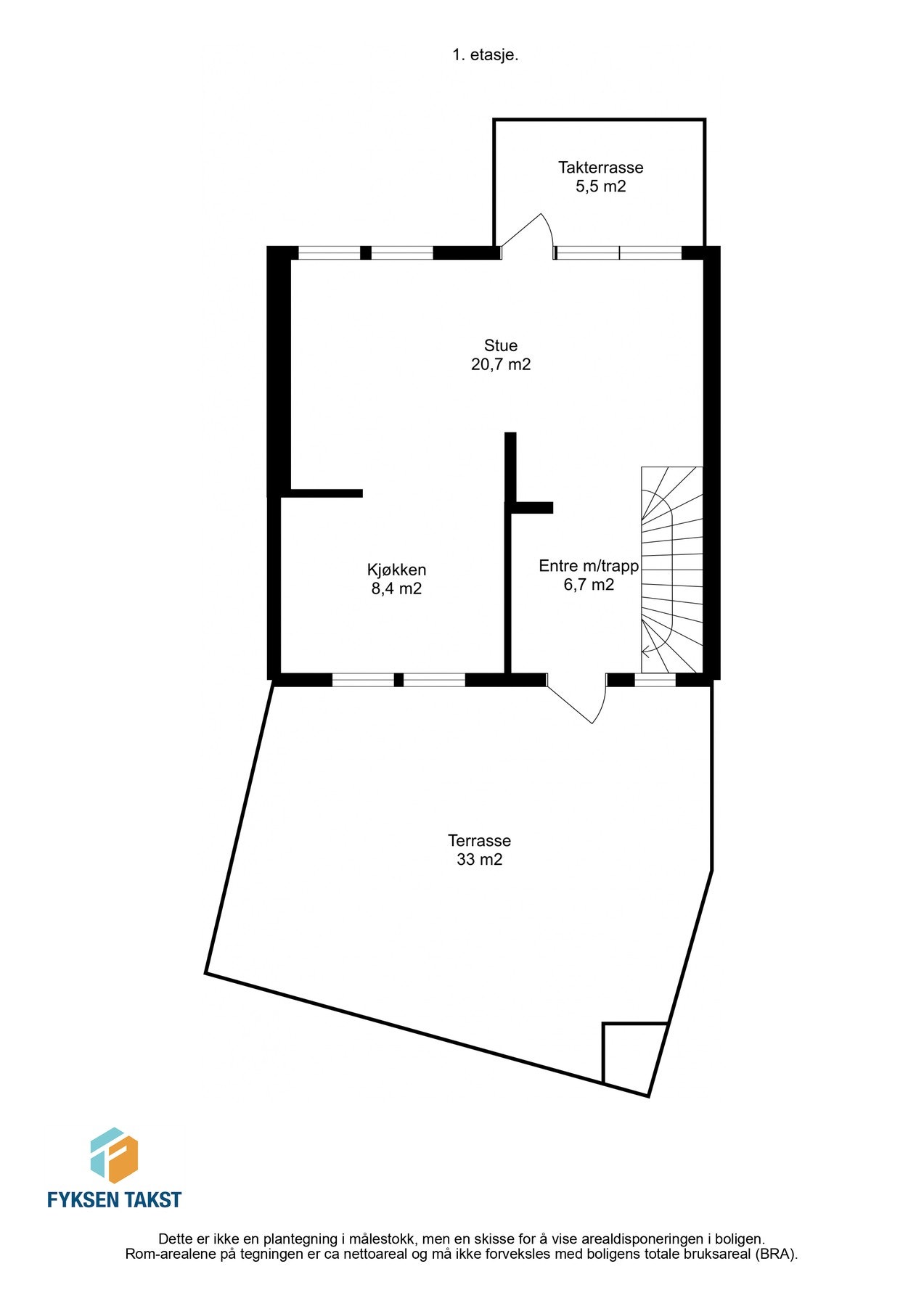 Planskisse 1.etasje. Galleribilde