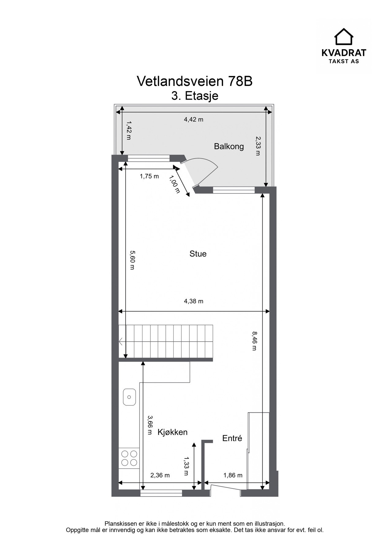 Planskisse 3.etasje. Galleribilde