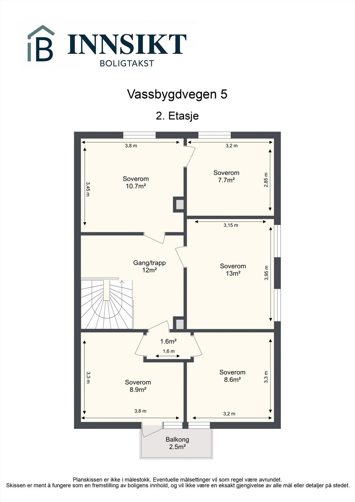 Planskisse 2.etasje Galleribilde