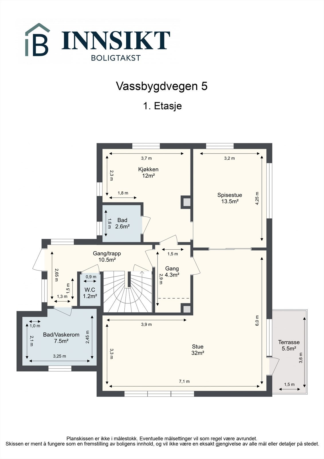 Planskisse 1.etasje Galleribilde
