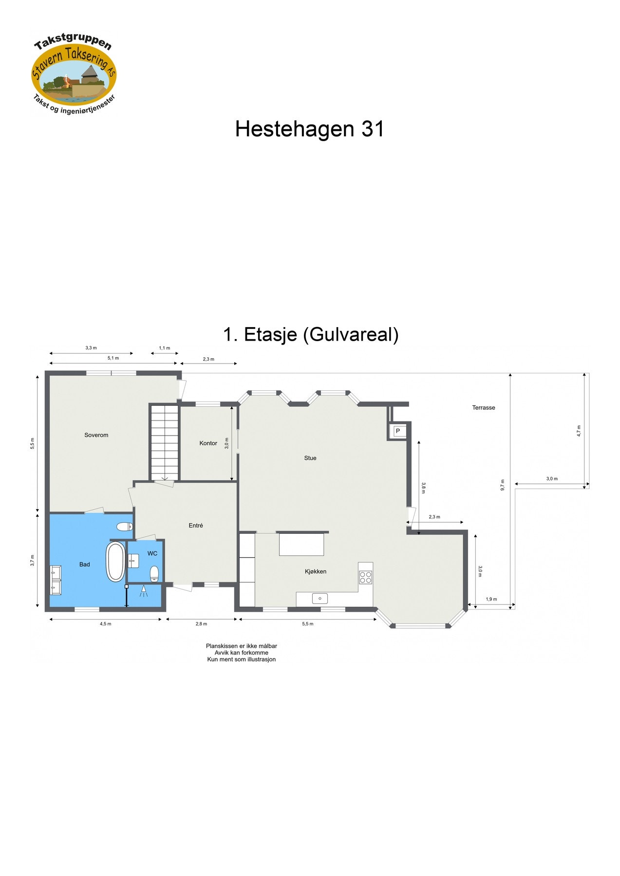 Plantegning 1.etasje Galleribilde