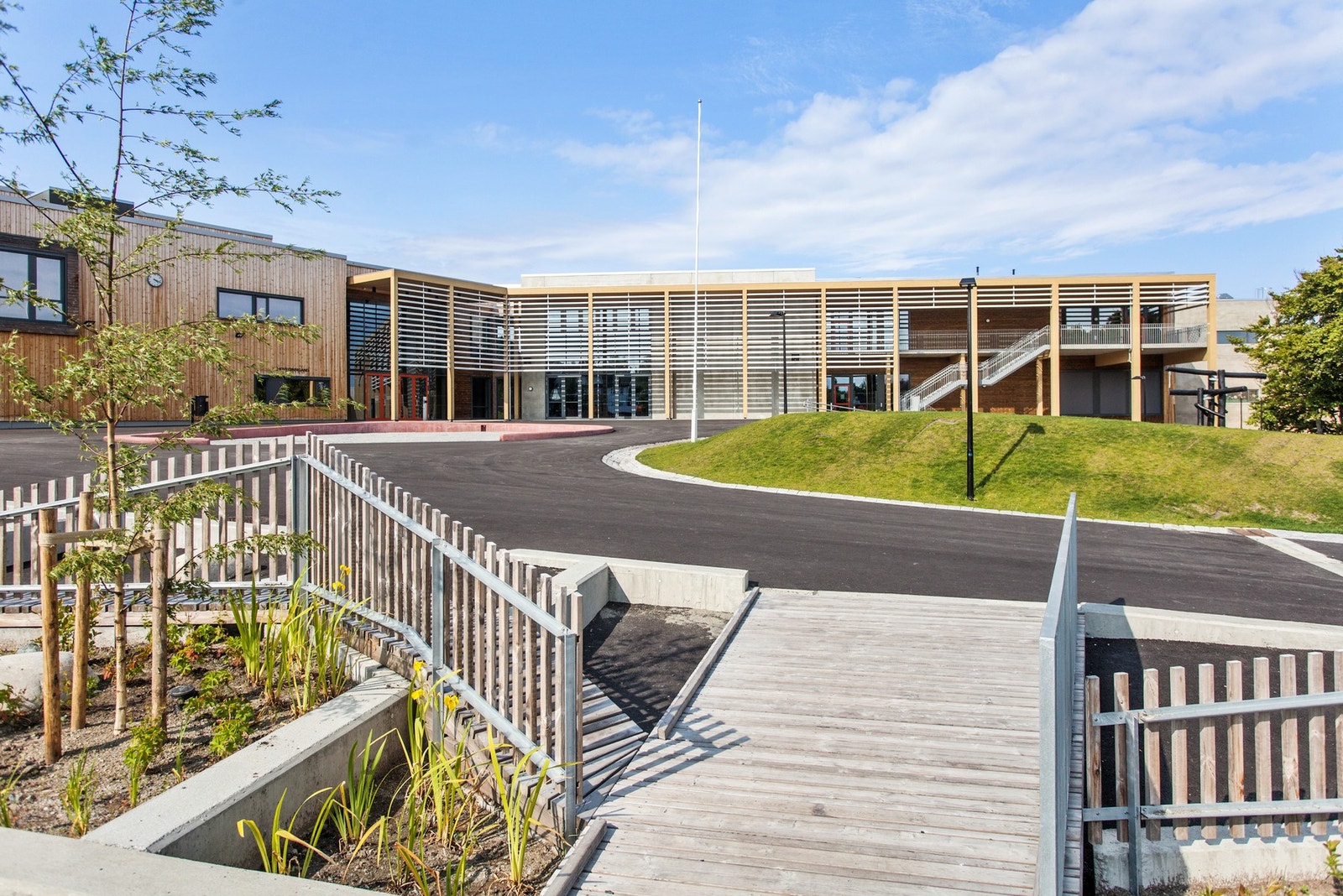 Eiendommen ligger i Åsveien skolekrets, rett ved grensa til Nyborg. Her er det ca. 5-10 min gange til hver av de. Galleribilde