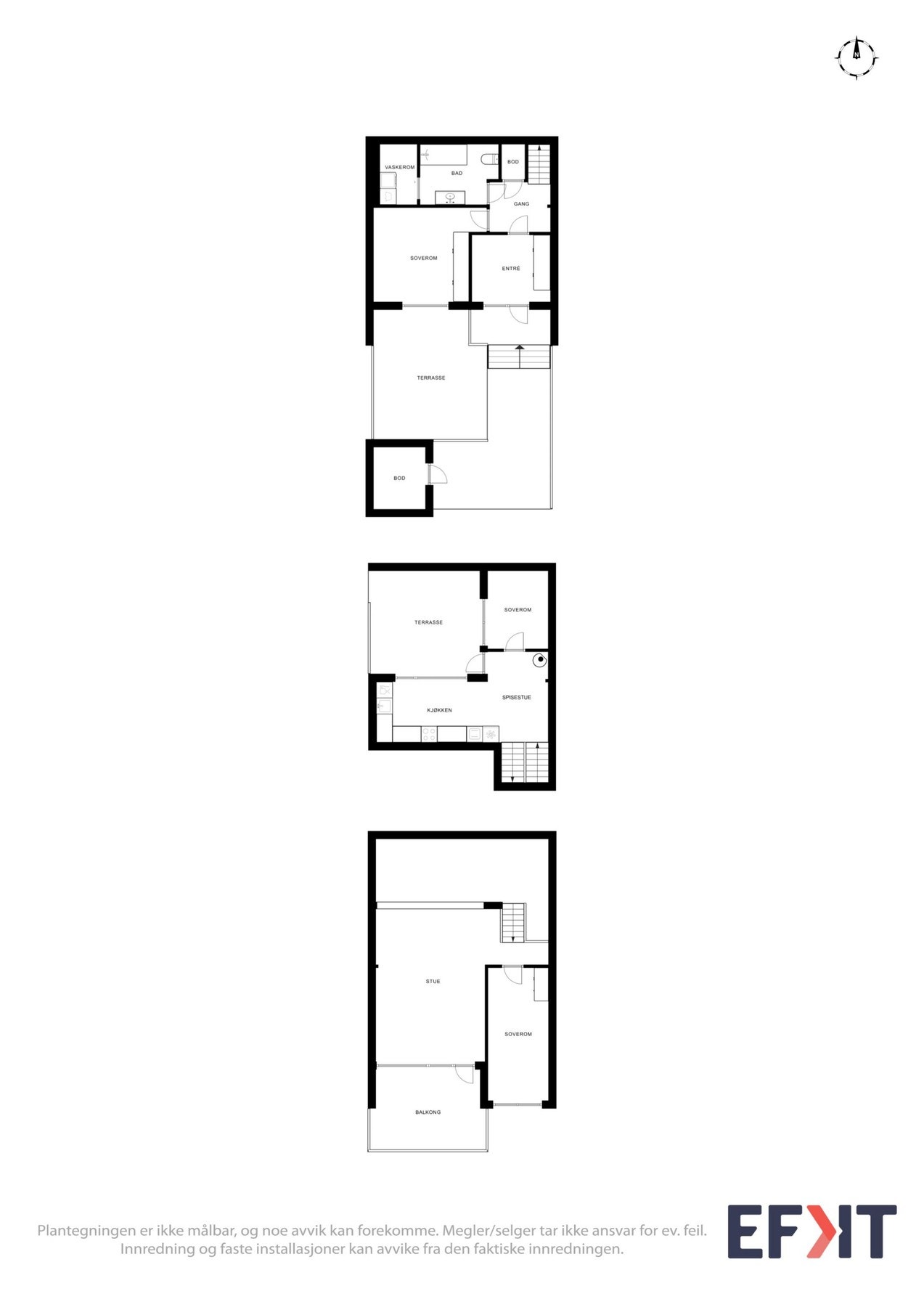 Plantegning - alle plan. Galleribilde