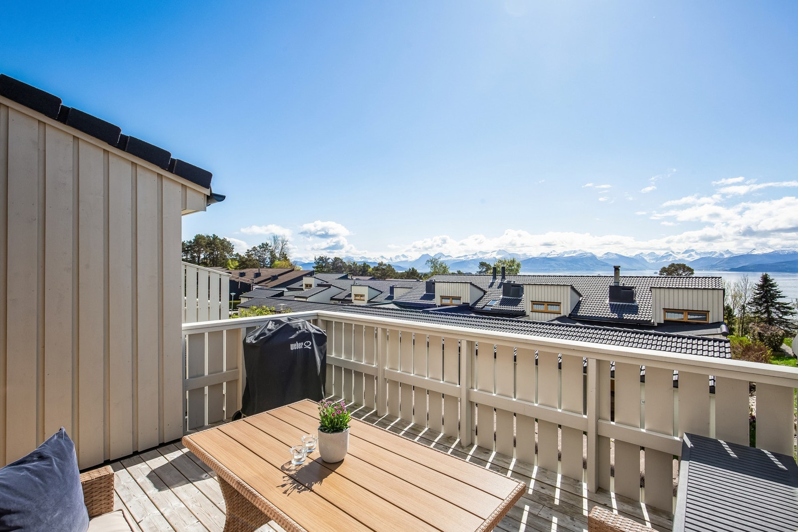 Borettslaget tillater grilling med elektrisk grill eller gassgrill. Galleribilde