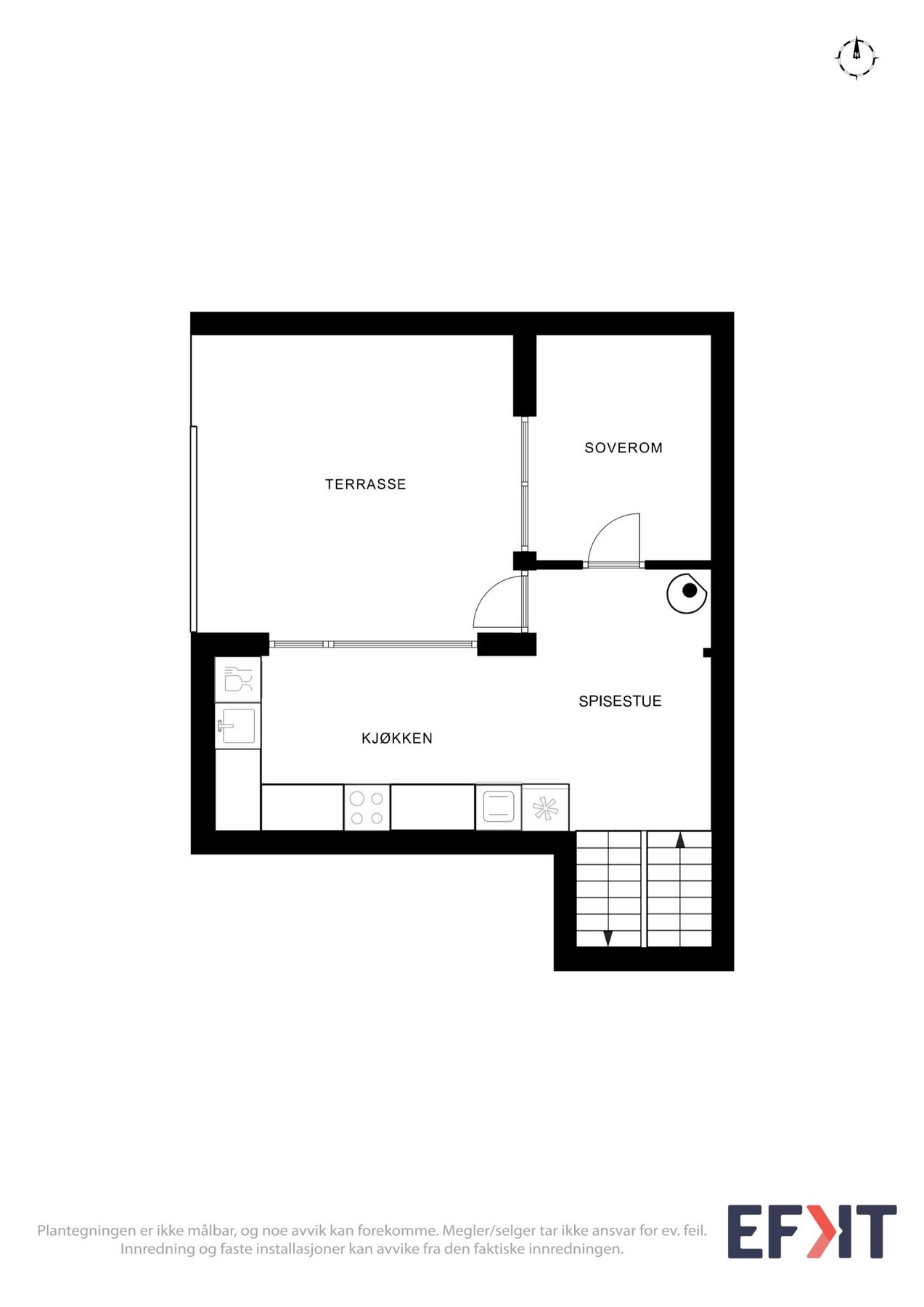 Plantegning halvplan. Galleribilde