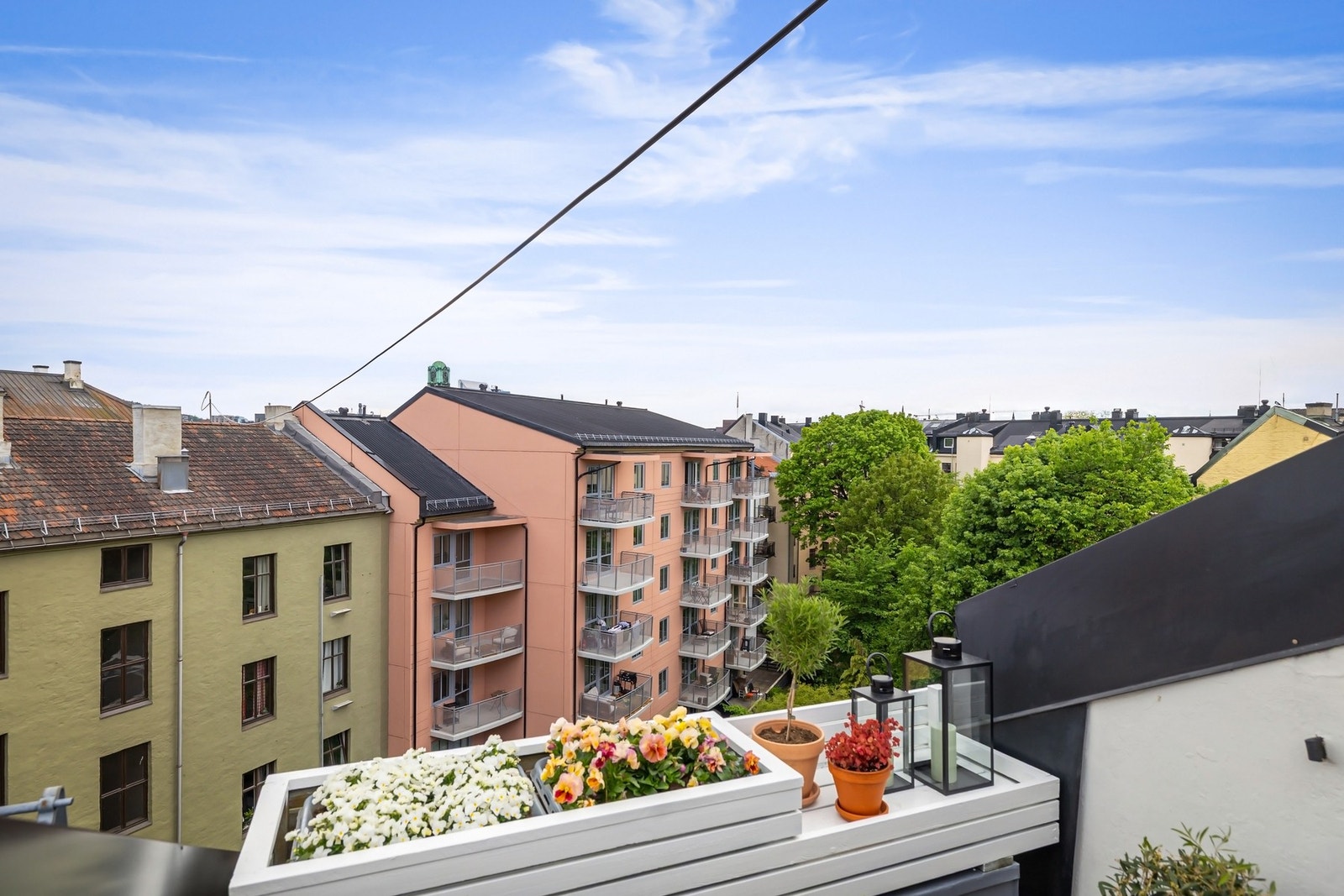 Utsikt takterrasse Galleribilde