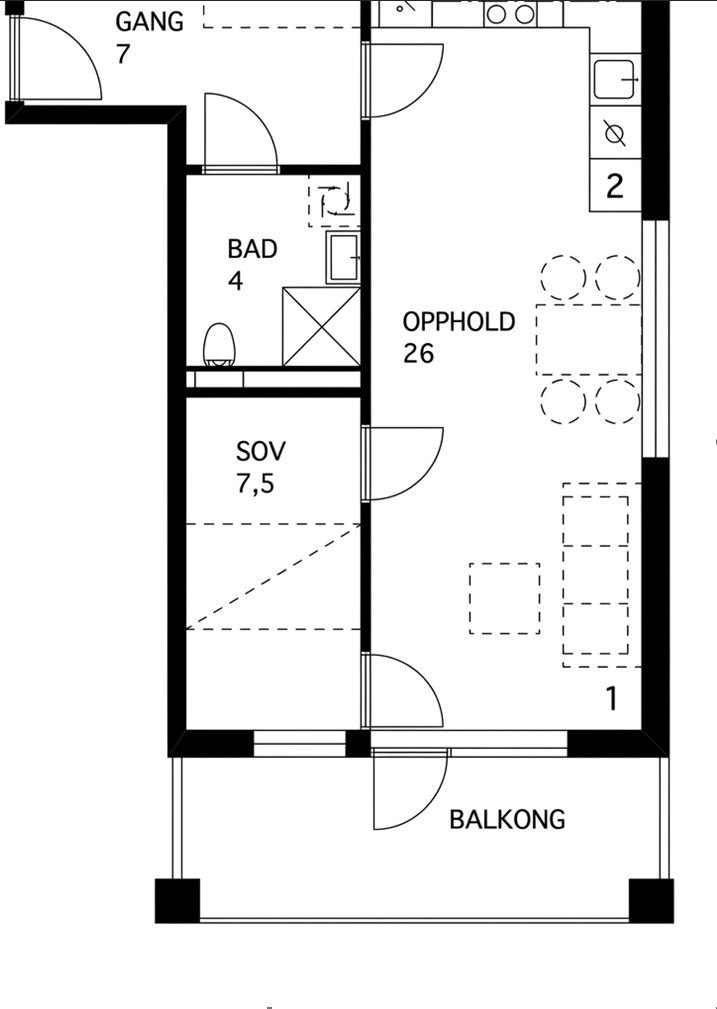 Planskisse Galleribilde