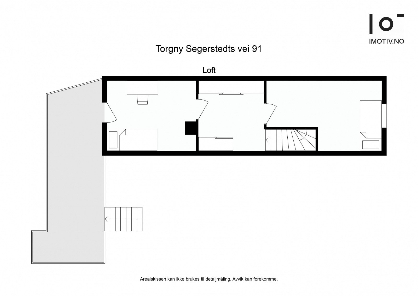 Plantegning loft. Galleribilde