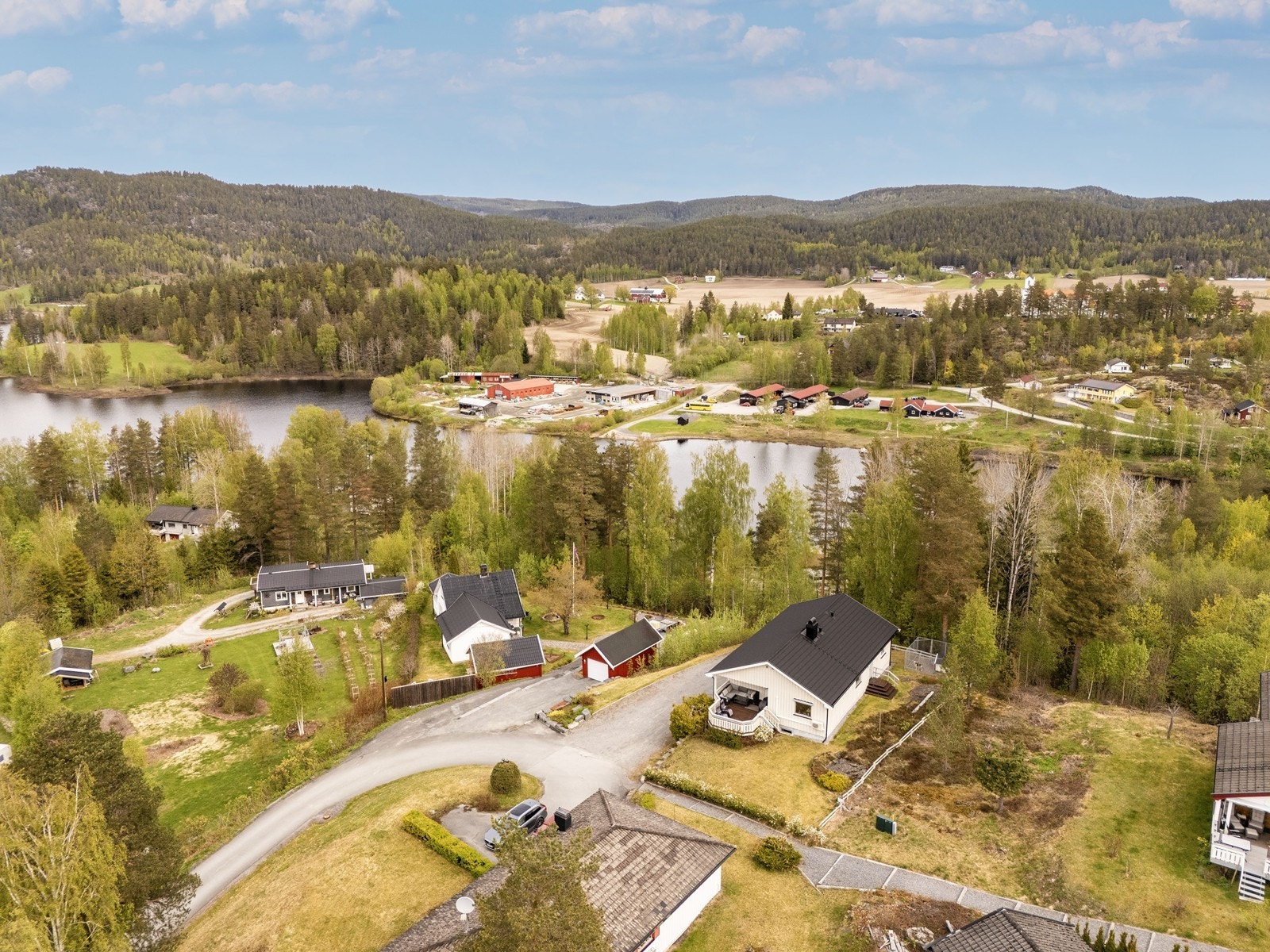 Her bor du med umiddelbar nærhet til naturen, samtidig som du har gangavstand til alt du trenger i hverdagen i Prestfoss sentrum. Galleribilde