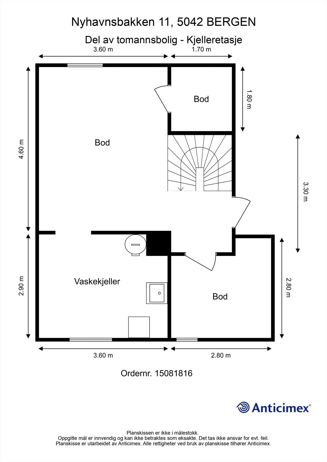 Plantegning - Kjeller. Galleribilde