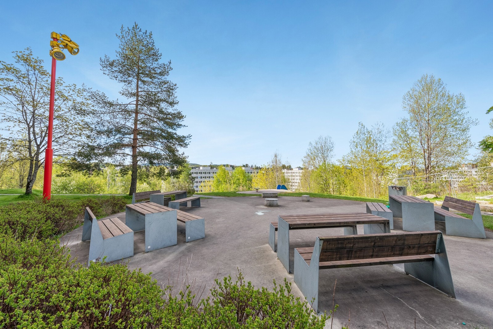 Rundt blokkene er det opparbeidet store flotte friarealer. Galleribilde