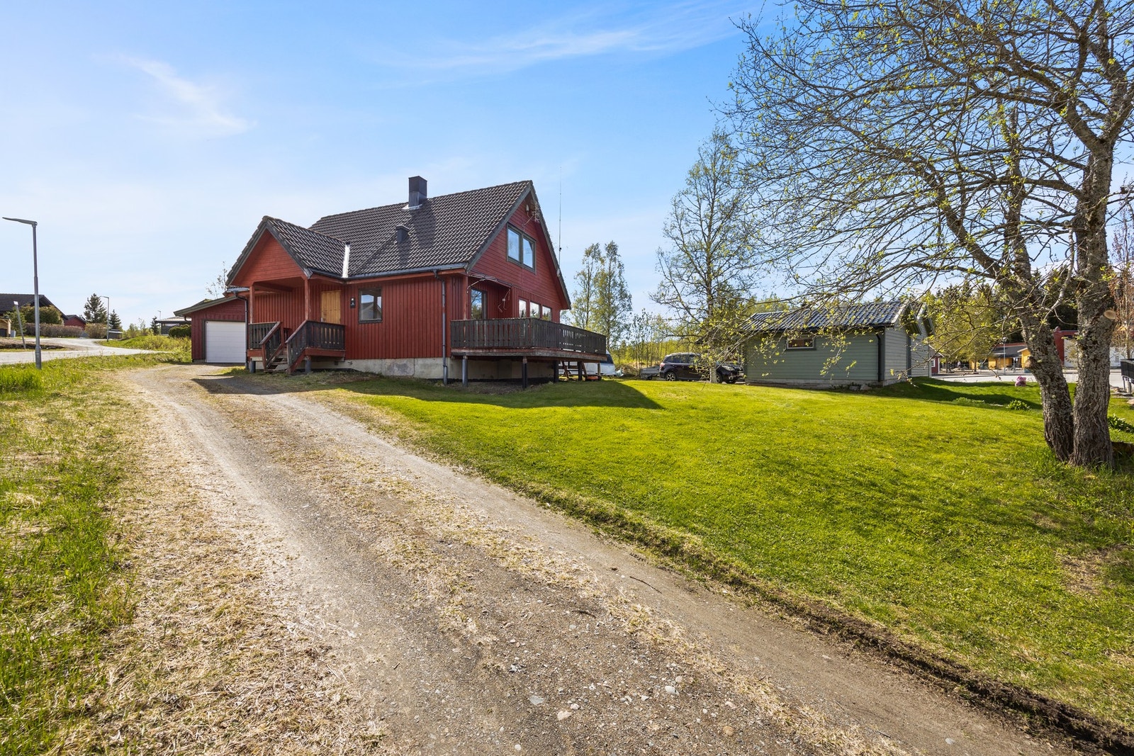 Inngangspartiet er takoverbygd Galleribilde