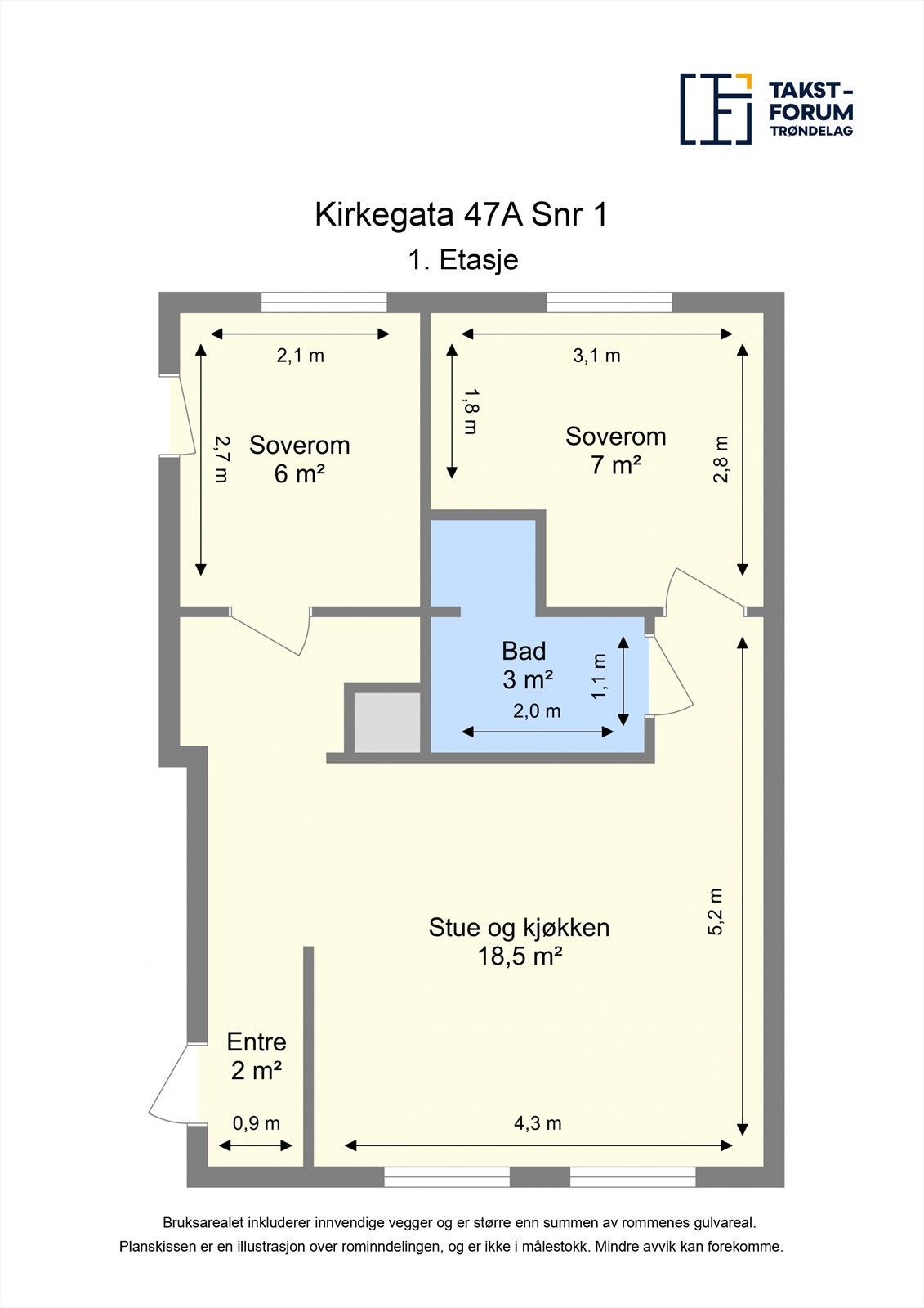 Plantegning 1. etasje. Galleribilde