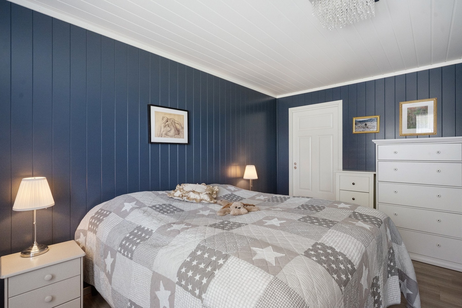 Hovedsoverom med god plass til dobbeltseng. Galleribilde