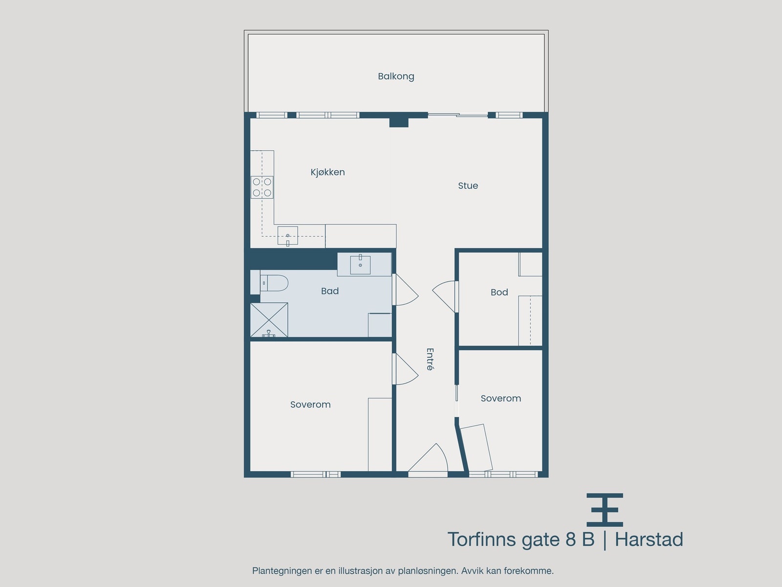 Plantegning leilighet Galleribilde
