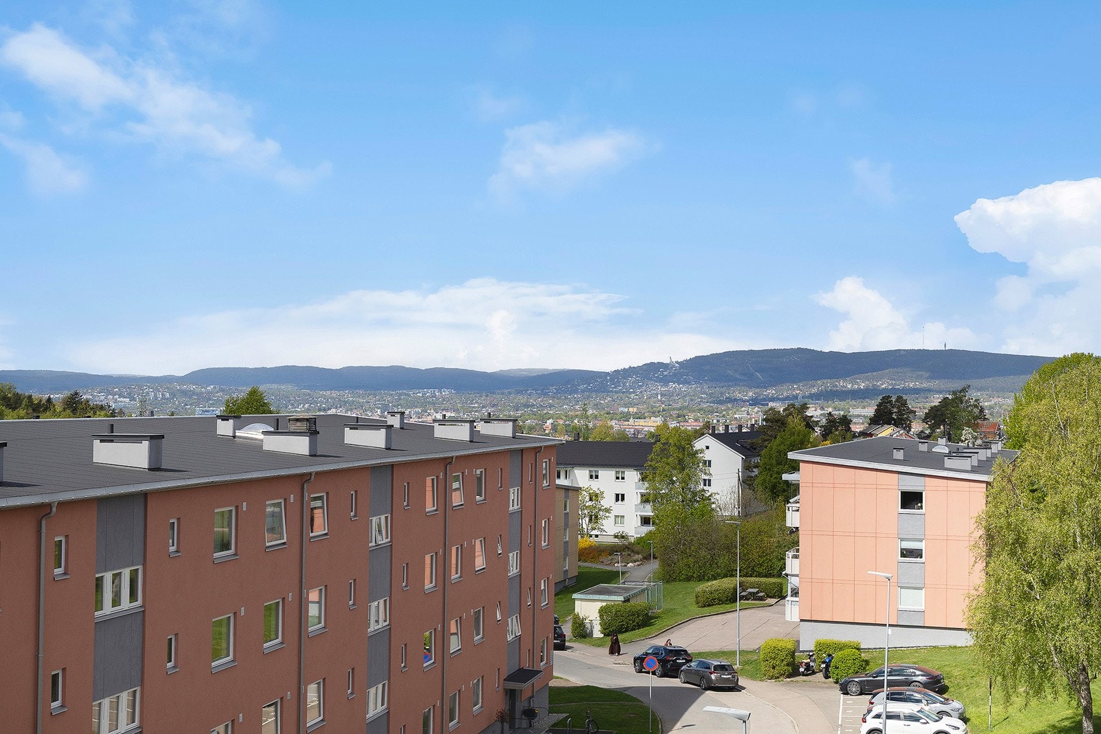 Utsikt fra balkong. Galleribilde