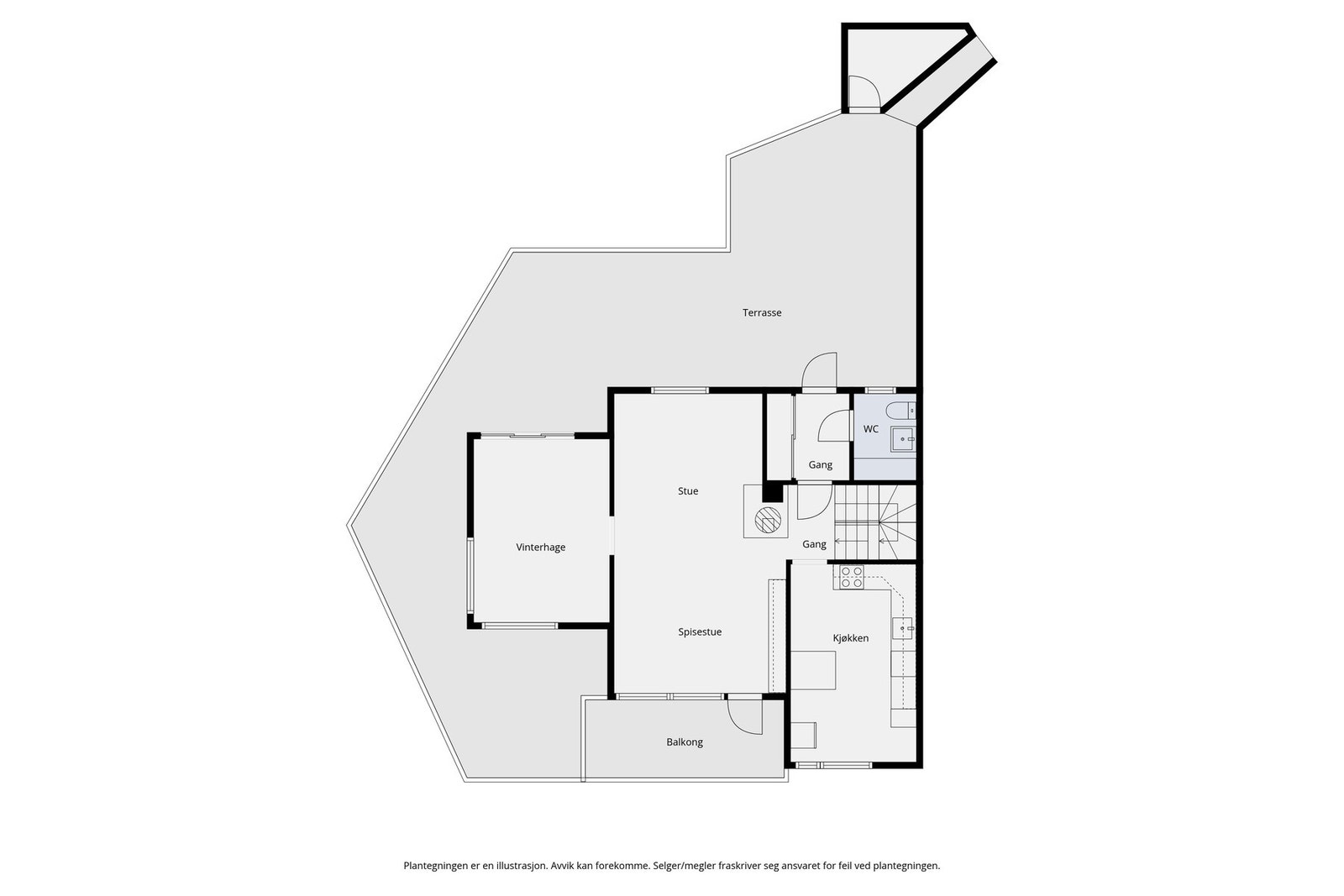 Plantegning 2.etasje Galleribilde