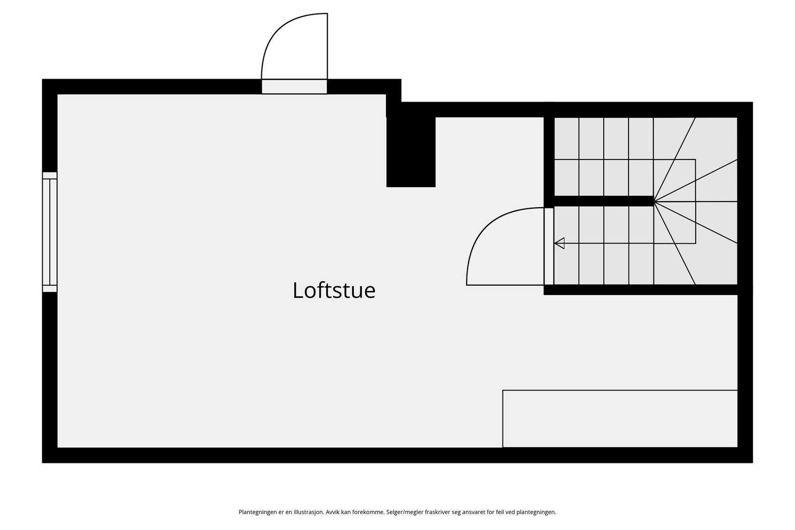 Plantegning loft Galleribilde