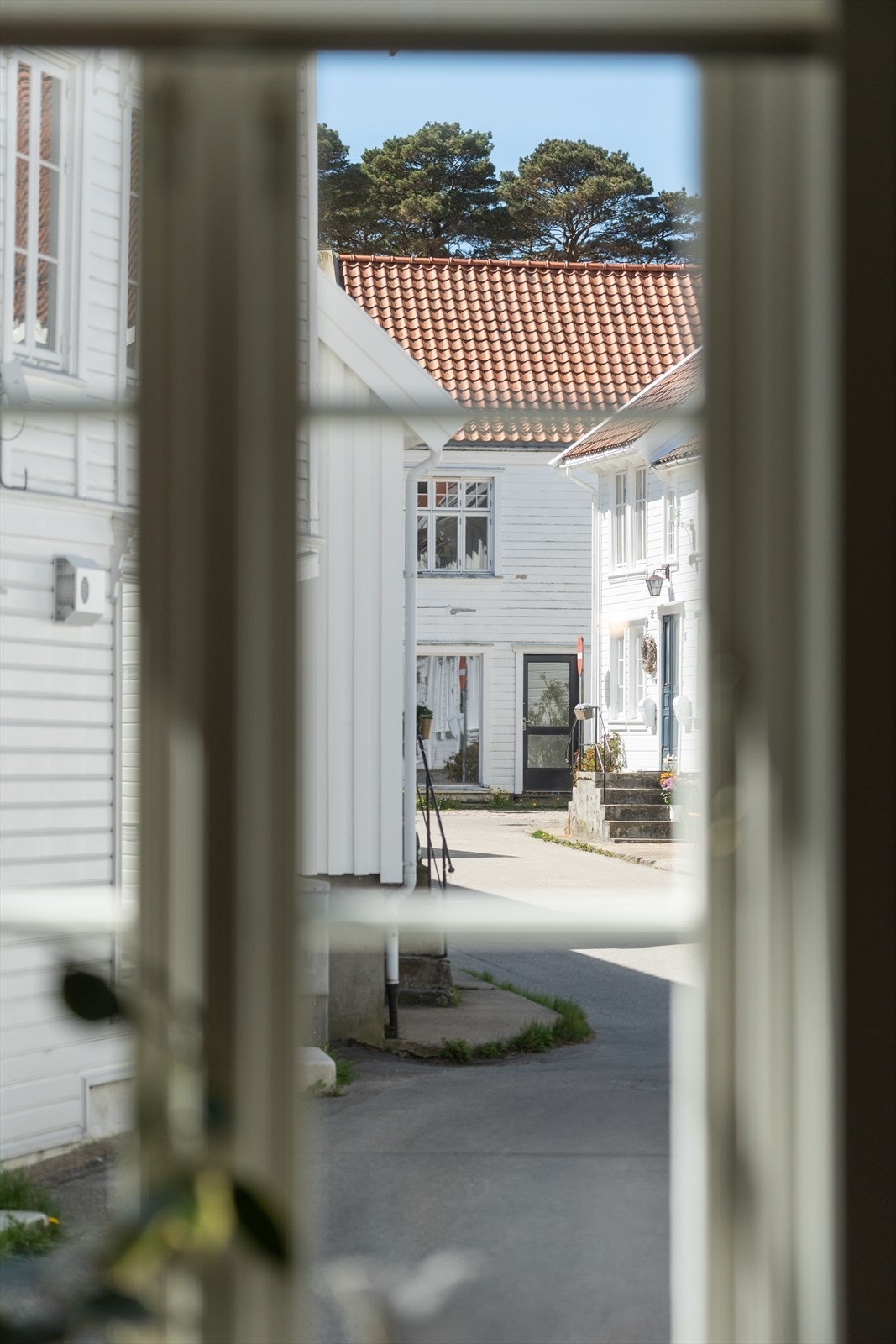 Utsikt mot den karakteristiske bebyggelsen i området. Galleribilde