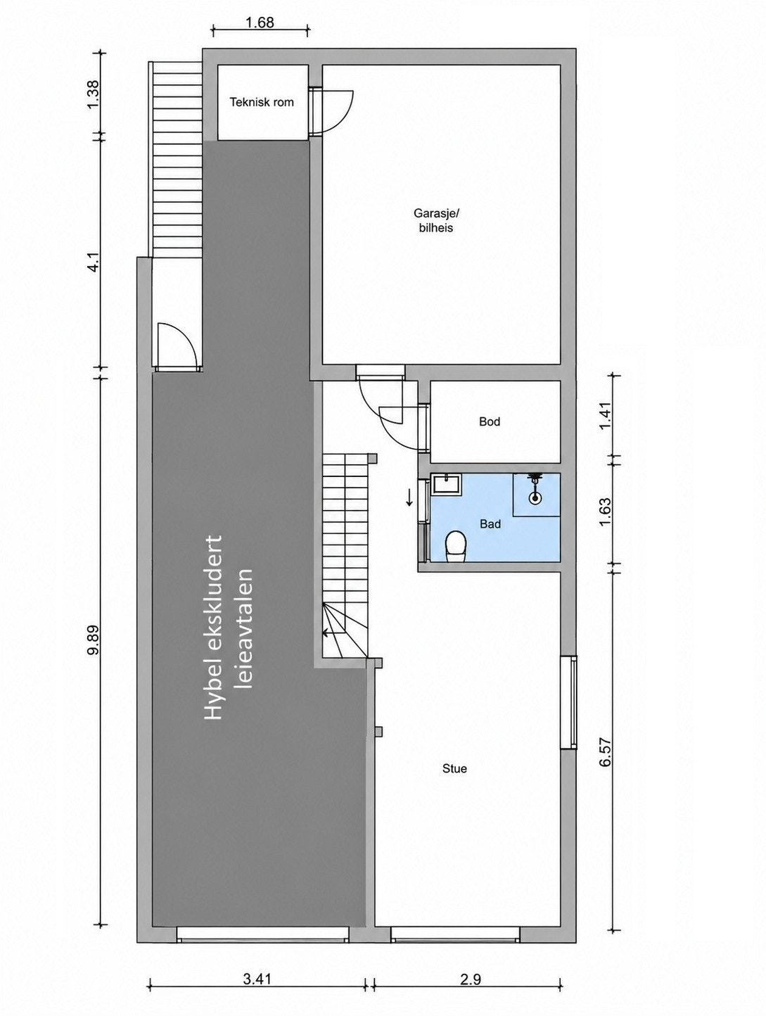 Planskisse | U.etasje Galleribilde